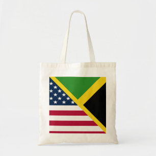 Tote Bag Drapeau américain jamaïcain Jamaïque États-Unis