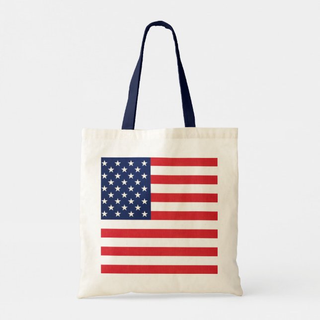 Tote Bag Drapeau américain patriotique étoiles et rayures (Dos)