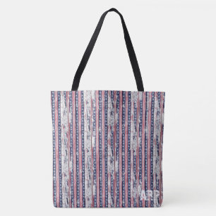 Tote Bag *~* Drapeau américain patriotique rustique Barnwoo