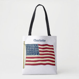 Tote Bag Drapeau américain patriotique vintage, 4 juillet