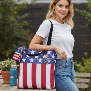 Tote Bag Drapeau américain Stars and Stripes