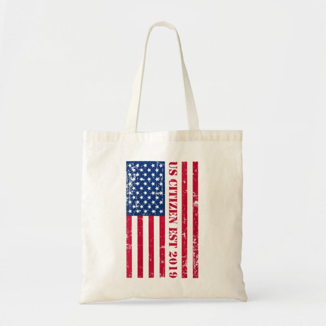 Tote Bag Drapeau américain V-N pour Femens New Us Citizen S (Devant)