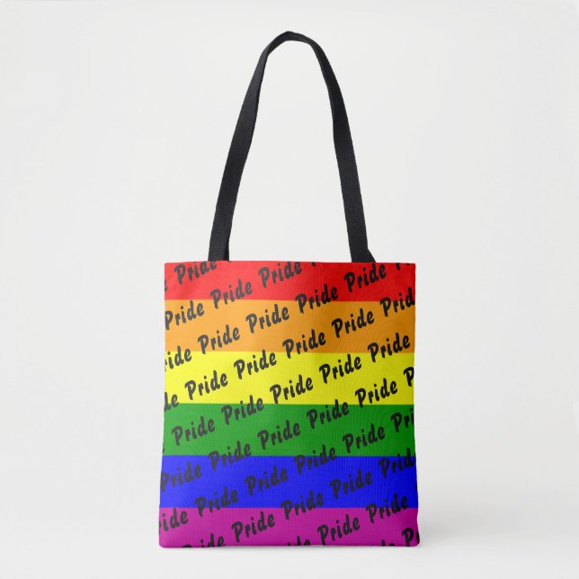 Tote Bag Drapeau arc-en-ciel gay pride (Devant)