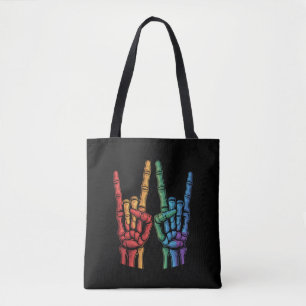 Tote Bag Drapeau arc-en-ciel LGBTQ de la fierté gay de la m