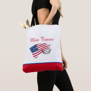 Tote Bag Drapeau argenté des USA de Sac-Milieu de