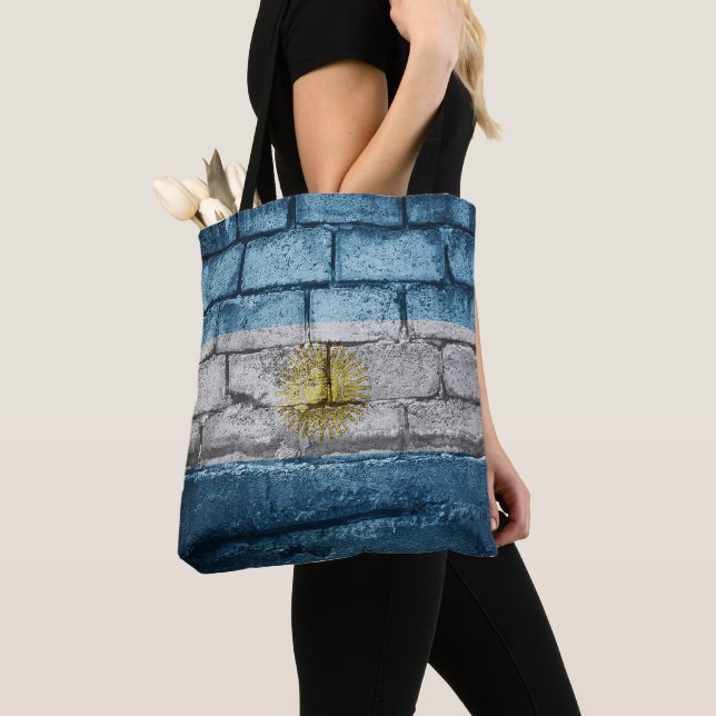 Tote Bag Drapeau argentin (De près)