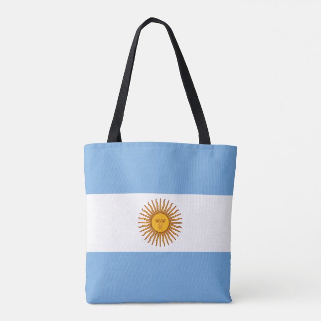 Tote Bag Drapeau argentin, Drapeau de l'Argentine (Dos)