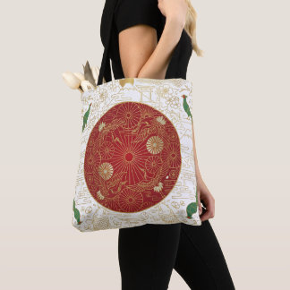 Tote Bag Drapeau Art Déco du patrimoine | Nom personnalisé