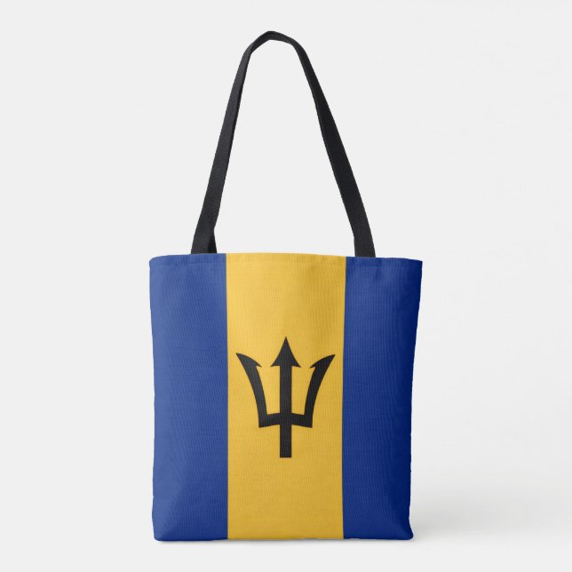 Tote Bag Drapeau barbadien, Drapeau de la Barbade (Dos)