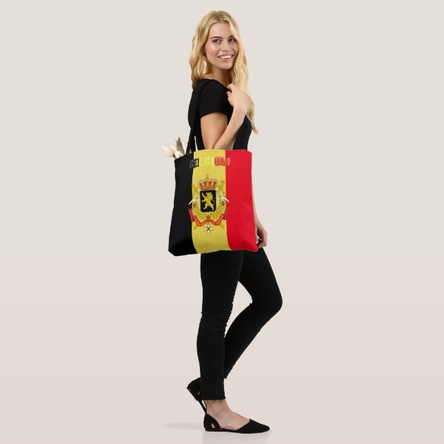 Tote Bag Drapeau belge (Sur le modèle)