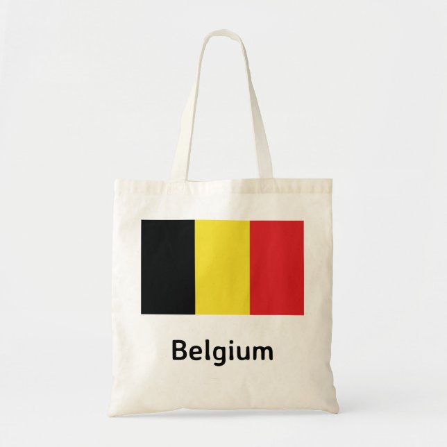 Tote Bag Drapeau Belgique (Devant)