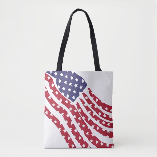 Tote Bag Drapeau bleu rouge (Devant)