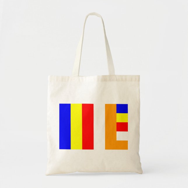 Tote Bag Drapeau bouddhiste (Devant)