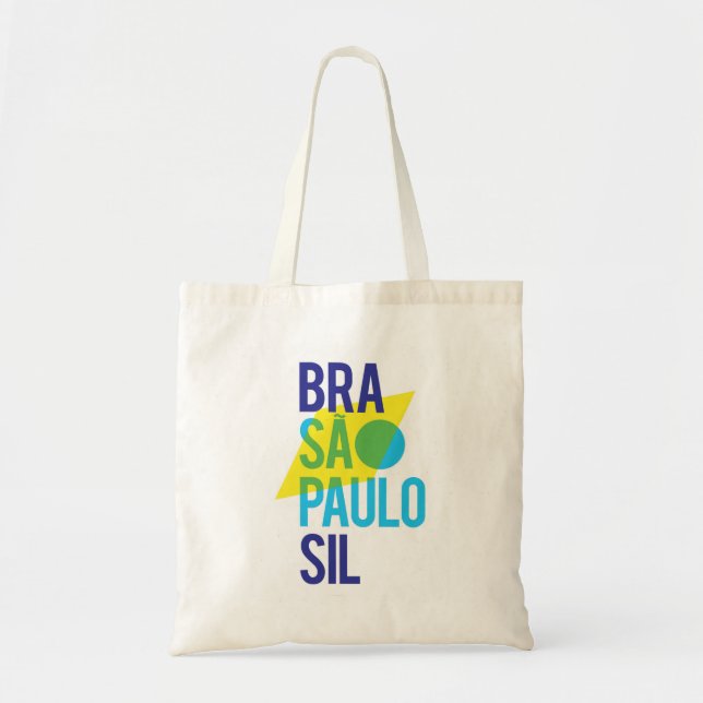 Tote Bag Drapeau Brasil São Paulo (Devant)