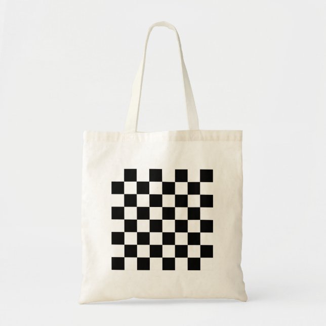 Tote Bag Drapeau Checkered emballant l'échiquier de (Devant)