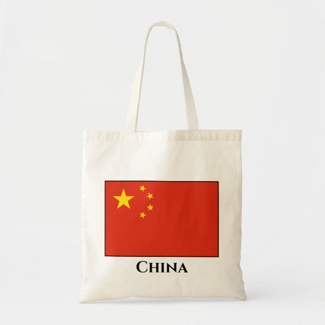 Tote Bag Drapeau chinois (Devant)