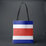 Tote Bag Drapeau civil du Costa Rica<br><div class="desc">Drapeau patriotique du Costa Rica.</div>