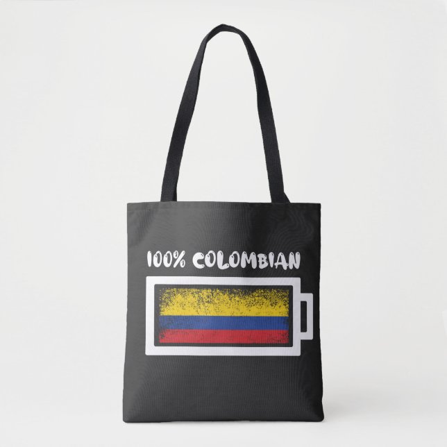 Tote Bag Drapeau colombien à 100 % (Devant)