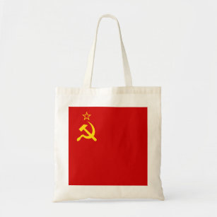 Tote Bag Drapeau communiste de l'URSS faucille et marteau