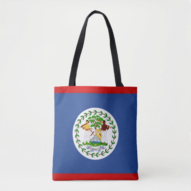 Tote Bag Drapeau cool Belize (Devant)