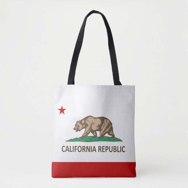 Tote Bag Drapeau cool De Californie (Devant)