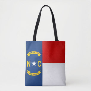 Tote Bag Drapeau Cool De La Mode De La Caroline Du Nord