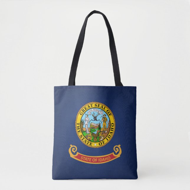 Tote Bag Drapeau cool De L'État De L'Idaho (Devant)