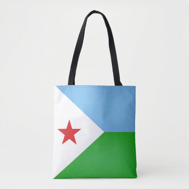 Tote Bag Drapeau cool Djibouti (Devant)