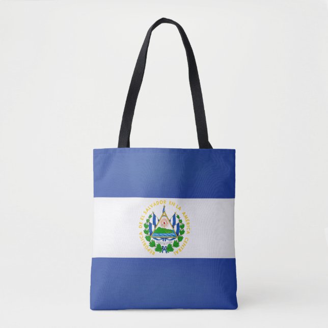 Tote Bag Drapeau cool El Salvador (Devant)