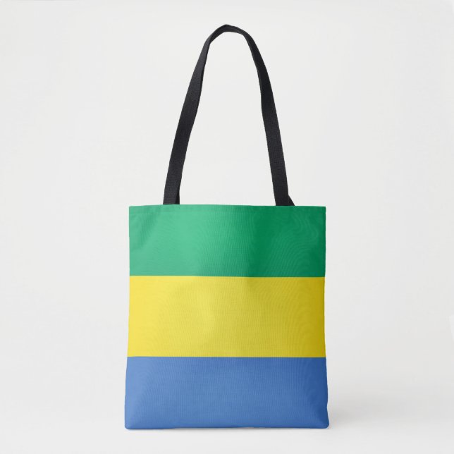 Tote Bag Drapeau cool Gabon Mode (Devant)