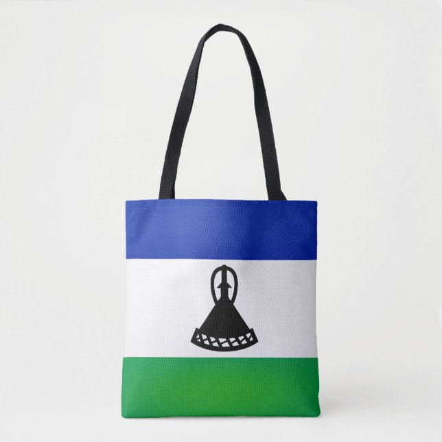 Tote Bag Drapeau cool Lesotho (Devant)
