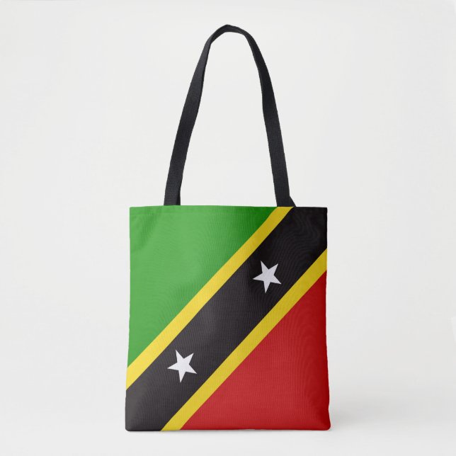 Tote Bag Drapeau cool Saint-Kitts-Et-Nevis (Devant)