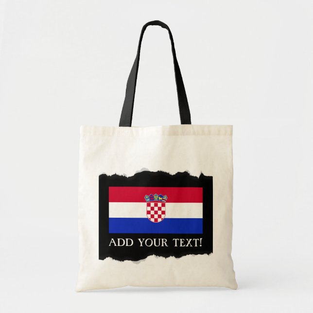 Tote Bag Drapeau croate (Devant)