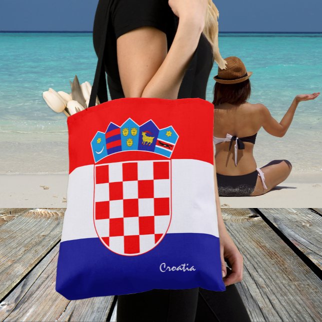 Tote Bag Drapeau croate et mode croate/fans sportifs (Créateur téléchargé)