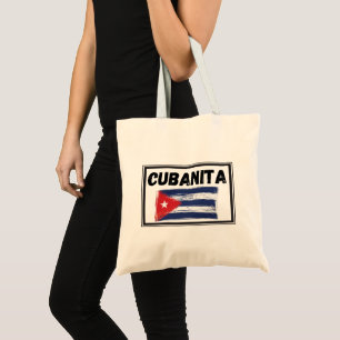 Tote Bag Drapeau Cubanita Cubain fille