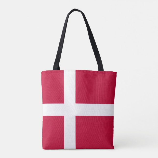 Tote Bag Drapeau danois, Drapeau du Danemark (Dos)