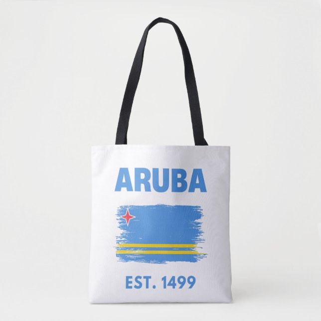 Tote Bag Drapeau d'Aruba (Devant)