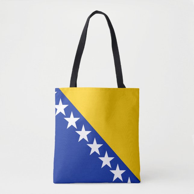 Tote Bag Drapeau de Bosnie-Herzégovine (Devant)