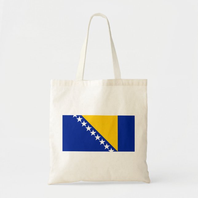 Tote Bag Drapeau de Bosnie-Herzégovine (Devant)