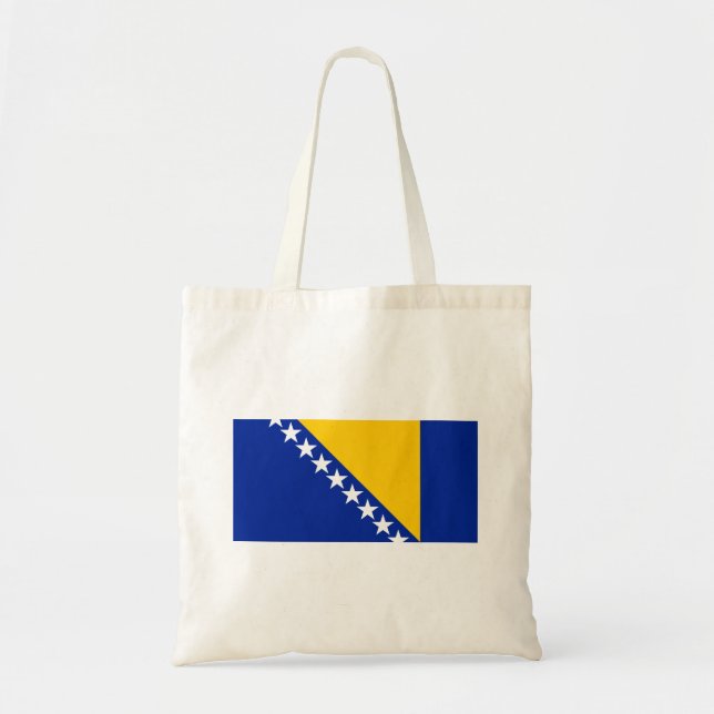 Tote Bag Drapeau de Bosnie-Herzégovine patriotique (Devant)