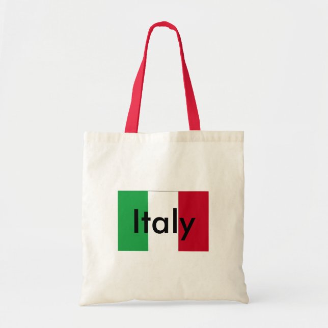 Tote Bag Drapeau de budget Fourre-tout de l'Italie (Devant)
