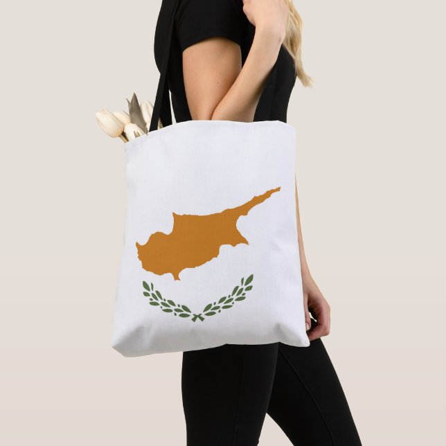 Tote Bag Drapeau de Chypre (De près)
