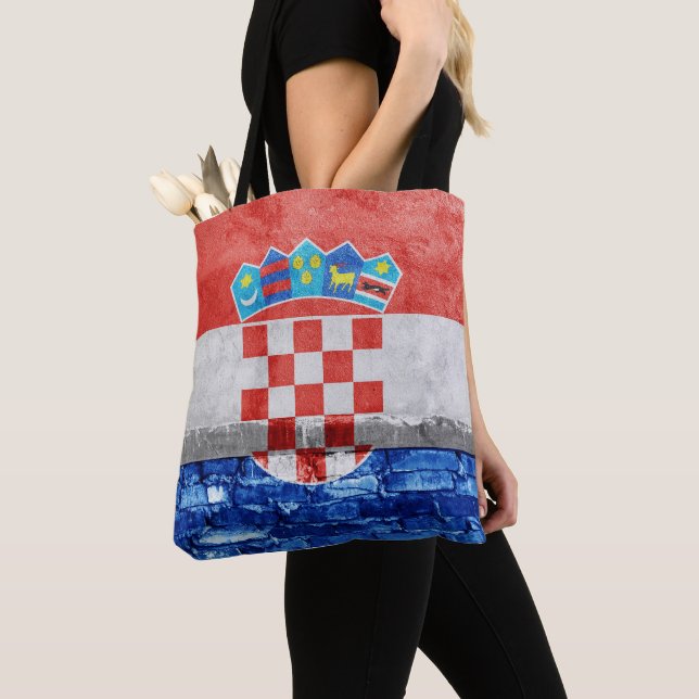 Tote Bag Drapeau de Croatie (De près)