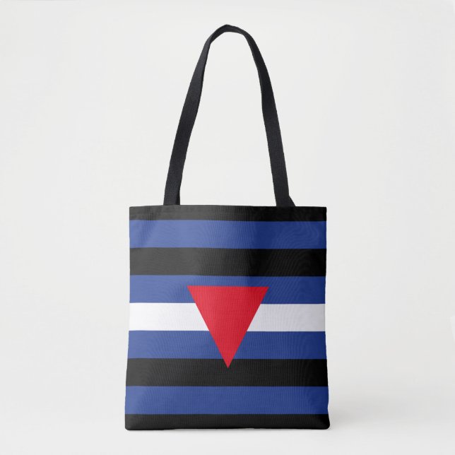 Tote Bag Drapeau de fierté cuir queer (Devant)