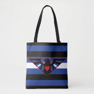 Tote Bag Drapeau de fierté d'aigle en cuir