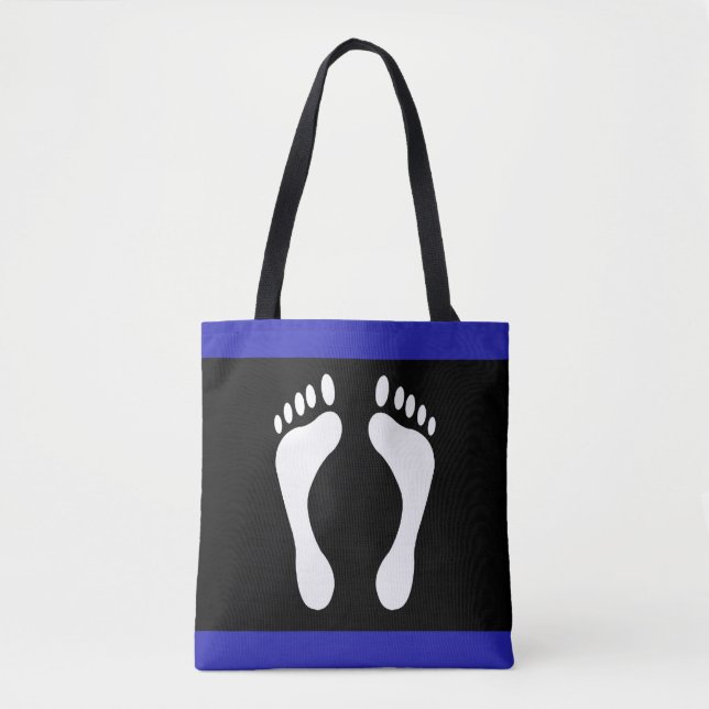 Tote Bag Drapeau de fierté de pied (empreinte de pied) (Devant)