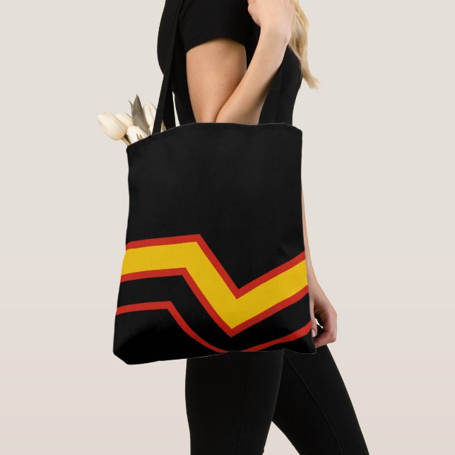Tote Bag Drapeau de fierté en caoutchouc de SlipperyJoe's f (De près)