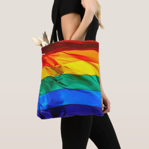 Tote Bag Drapeau de fierté gay de SlipperyJoe's flottant ro