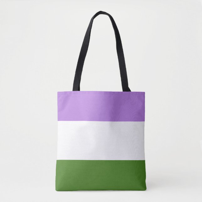 Tote Bag Drapeau de fierté genderqueer (Devant)