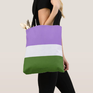 Tote Bag Drapeau de fierté genderqueer de SlipperyJoe lavan